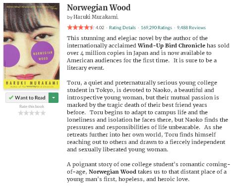 goodreadsblurbnorwegianwood